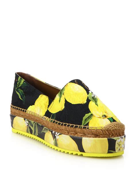 dolce gabbana lemon espadrilles